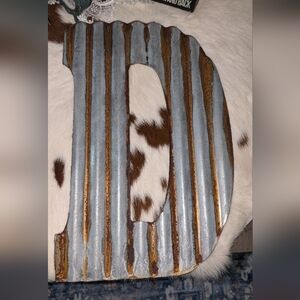 🆕16" Large Galvanized Letter D